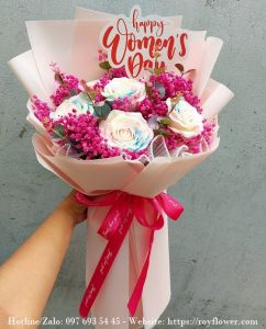 Chuyên ship hoa giá rẻ tại quận Ba Đình - Mẫu hoa RFHN314 - Happy Women Day