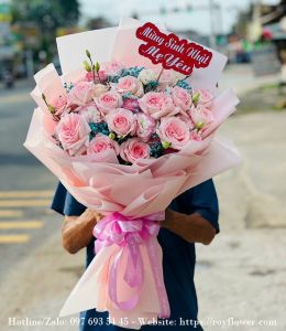 Shop hoa giá rẻ gửi quận Hoàn Kiếm - Mẫu hoa RFHN410 - Tình Yêu Thuần Khiết