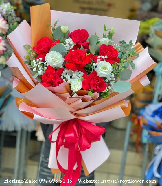 Tiệm bán hoa tươi giao Hoàn Kiếm - Mẫu hoa RFHN447 - Nhịp Đập Con Tim