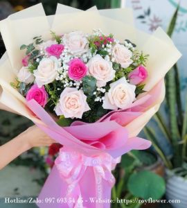 Địa chỉ tiệm bán hoa tươi giao quận Hoàn Kiếm - Mẫu hoa RFHN456 - Tình Yêu Thuần Khiết