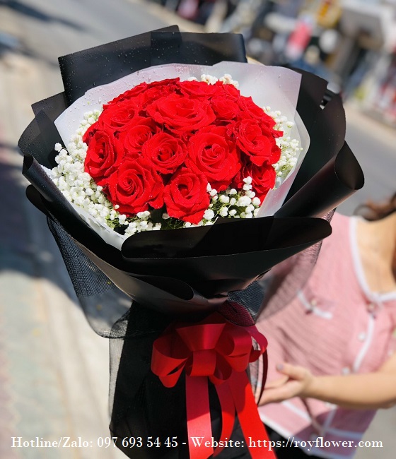 Giỏ hoa giá rẻ ship ở Hoàn Kiếm - Mẫu hoa RFHN464 - Một Tình Yêu Lâu Bền