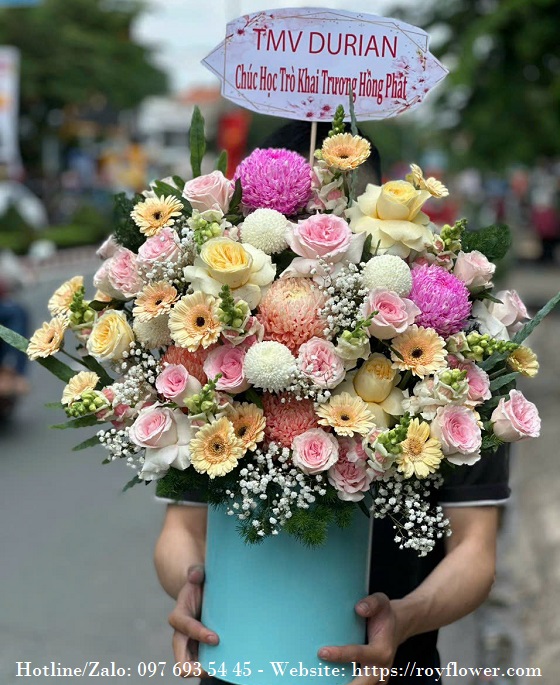 Chuyên giao hoa giá rẻ Hoàn Kiếm - Hà Nội - Mẫu hoa RFHN560 - Món Qùa Từ Cô Giáo