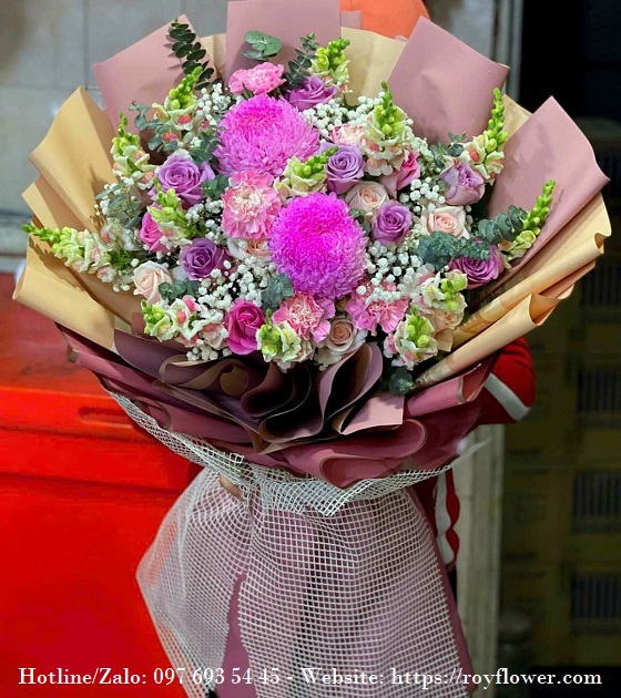 Hỗ trợ gửi điện hoa tươi tại quận Tây Hồ Hà Nội - Mẫu hoa RFHN611 - Kỉ Niềm Xưa