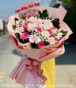Shop hoa tươi giao ở quận Tây Hồ - Mẫu hoa RFHN620 - Giarn Đơn