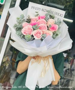 Miễn phí giao hoa giá rẻ ở Tây Hồ - Mẫu hoa RFHN656 - Nụ Hồng Mong Manh