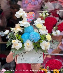 Những bó hoa tươi ở quận Đống Đa Hà Nội - Mẫu hoa RFHN990 - Sóng Biển Dâng Trào