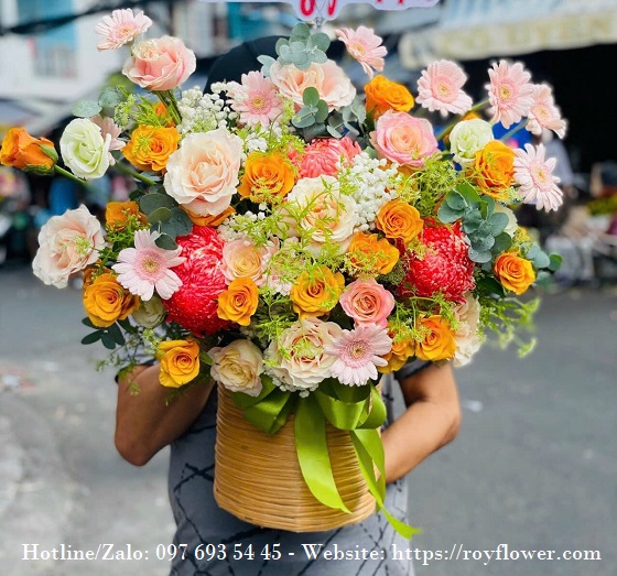 Cửa hàng hoa tươi giao quận Đống Đa - Mẫu hoa RFHN1072 - Yêu Thương Một Thời Anh Đã Tương Tư