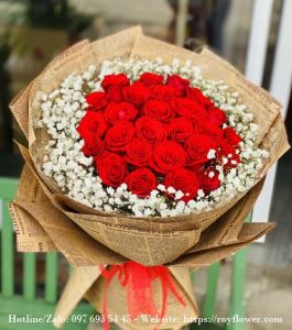 Địa chỉ nhận giao hoa tươi gửi Hà Nội - Mẫu hoa RFHN1236 - Yêu Em Điên Cuồng