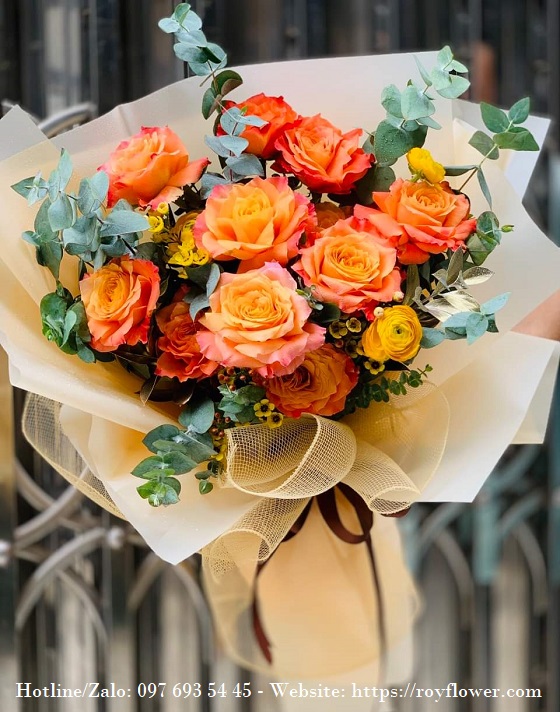 Đặt mua hoa tươi giao quận Nam Từ Liêm - Mẫu hoa RFHN1587 - Một Tình Yêu Cháy Bỏng Và Nông Nàn