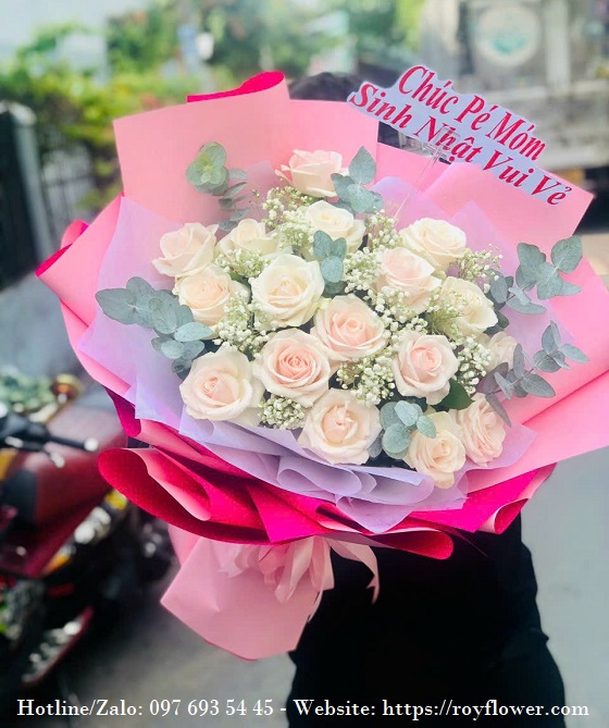 Những bó hoa tươi gửi quận Nam Từ Liêm, Hà Nội - Mẫu hoa RFHN1590 - Bó Hoa Sinh Nhật 1