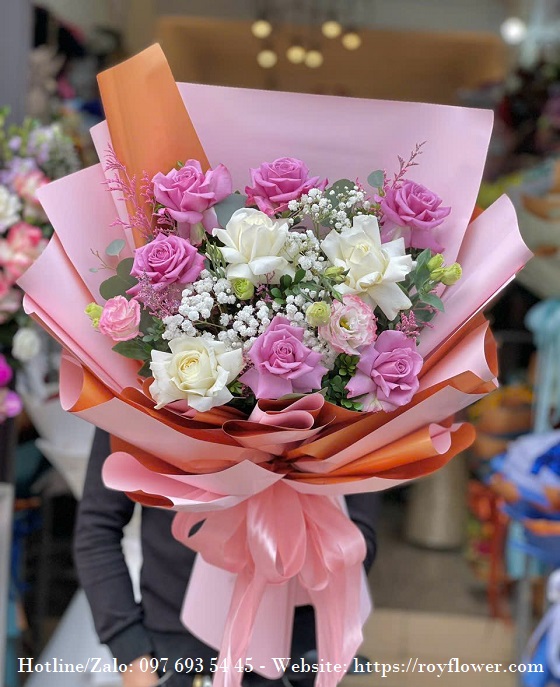 Tiệm bán hoa tươi ở quận Hà Đông - Hà Nội - Mẫu hoa RFHN1754 - Đơn Điệu
