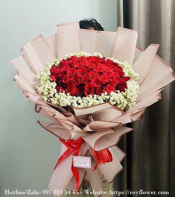 Bó hoa tươi gửi Tp Hồ Chí Minh - Mẫu hoa RFSG1966 - Bó Hoa Hồng Bi Cao Cấp