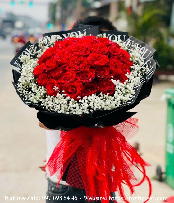 Tiệm bán hoa tươi tại Sài Gòn - Mẫu hoa RFSG2014 - Thể Hiện Tình Yêu Nồng Cháy