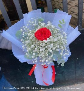 Những giỏ hoa tươi ship Sài Gòn - Mẫu hoa RFSG2036 - Một Mối Tình