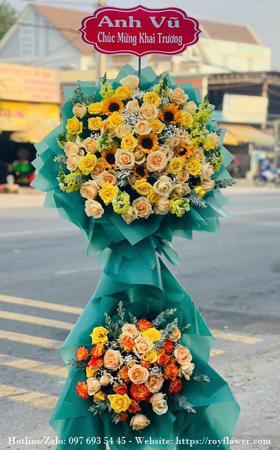 Bó hoa giá rẻ ship ở Quận Gò Vấp Sài Gòn - Mẫu hoa RFSG3285 - Vinh Quang