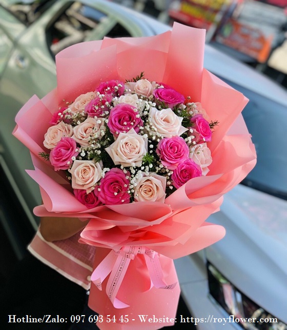 Bó hoa giá rẻ gửi tại TPHCM - Mẫu hoa RFSG3343 - Đáng Yêu