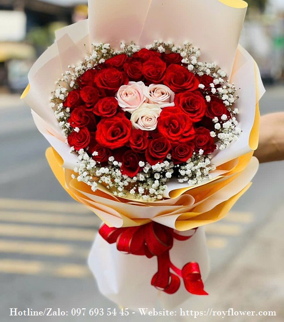 Đặt mua hoa giá rẻ tại Tphcm - Mẫu hoa RFSG3456 - Mãi Mãi Và Duy Nhất