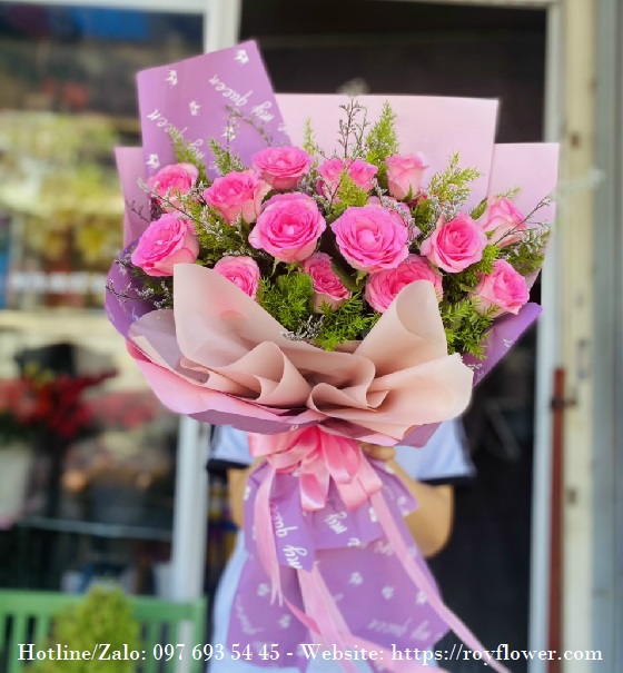 Tiệm bán hoa sang trọng Tphcm - Mẫu hoa RFSG3523 - Nhớ Em