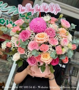 Giao kệ hoa đẹp Tp Hồ Chí Minh - Mẫu hoa RFSG3897 - Tuổi Xuân