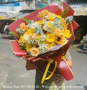Shop bán hoa tươi TPHCM - Mẫu hoa RFSG4060 - Nụ Cười Tỏa Nắng