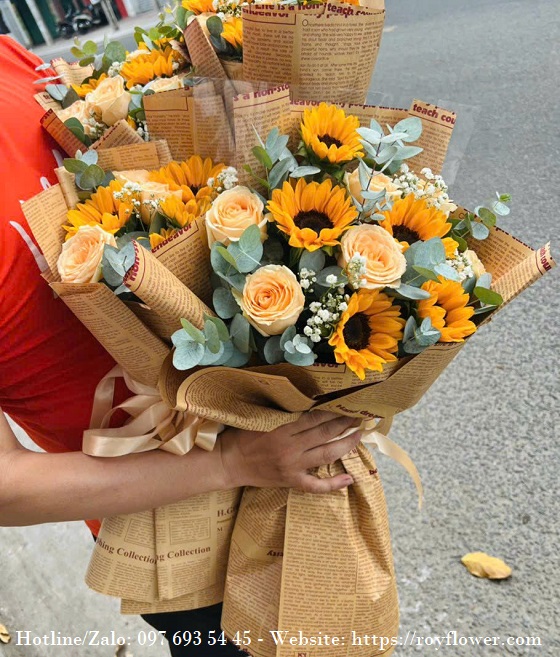Các vòng hoa tươi ship ở Thành phố Thủ Đức - Mẫu hoa RFSG4104 - Nắng Chiều