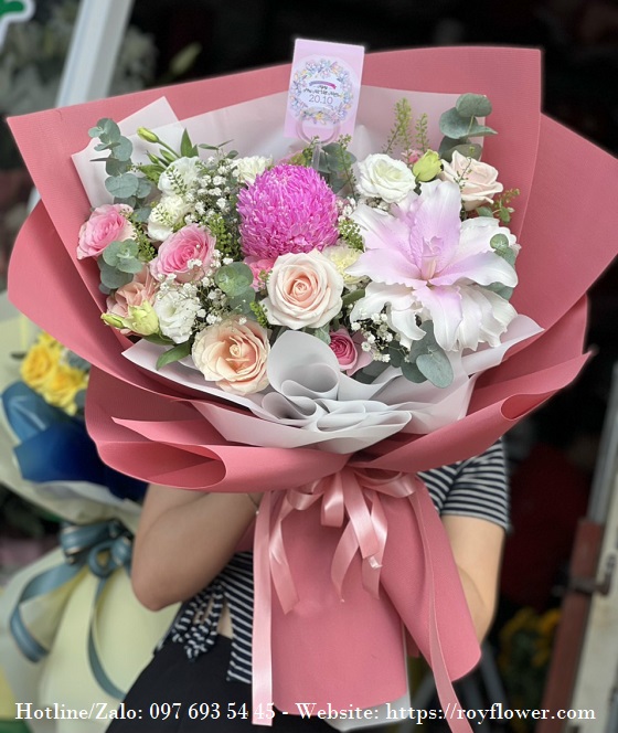 Hỗ trợ gửi điện lãng hoa khai trương Sài Gòn - Mẫu hoa RFSG4117 - Sweet
