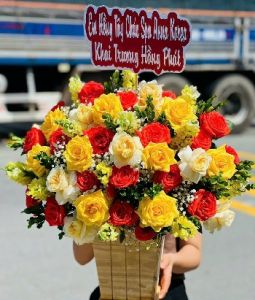 Mẫu Hoa RFHN4170 - Shop hoa tươi ở phường Long Biên quận Long Biên Hà Nội - Màu Nắng Hạ
