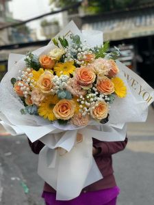Các bó hoa đẹp 20-10 Cà Mau - Mẫu hoa RF4333 - Thanh Xuân Tươi Đẹp