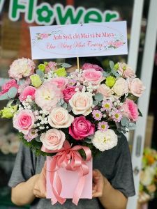 Đặt hoa tươi 20-10 ở Quy Nhơn - Mẫu hoa RF4392 - Niềm Vui
