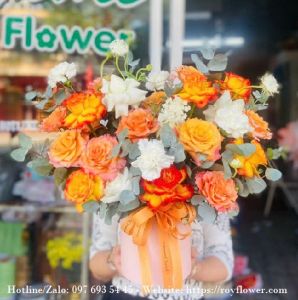 Đặt hoa tươi đẹp Sóc Trăng - Mẫu hoa RF4708 - Sự Dịu Dàng , Tế Nhị