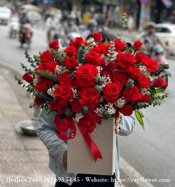 Shop hoa đẹp ship Chợ Gạo - Mẫu hoa RF4829 - Luôn Hạnh Phúc
