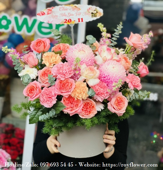 Tiệm hoa giá rẻ ở Hà Tĩnh - Mẫu hoa RF4922 - Những Điều Ngọt Ngào