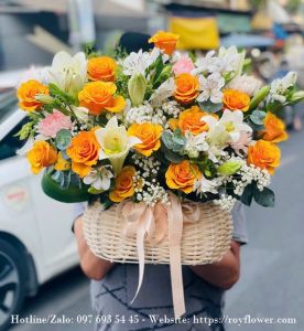 Đặt hoa giá rẻ ship ở Nha Trang - Mẫu hoa RF5044 - Mùa Hạ Phơi Phới