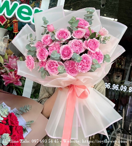 Hỗ Trợ Ship Hoa Đẹp Valentine 14-2 Tại Hai Bà Trưng - Hoa hồng Mon Coeur